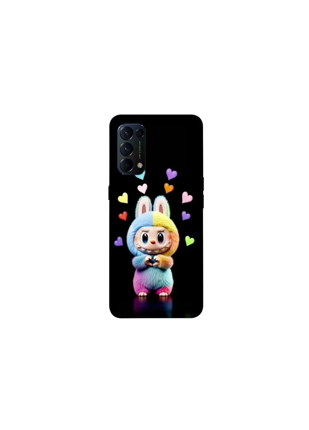 Чохол на Oppo Reno 5 4G Labubu Love Frontalka (354675690)