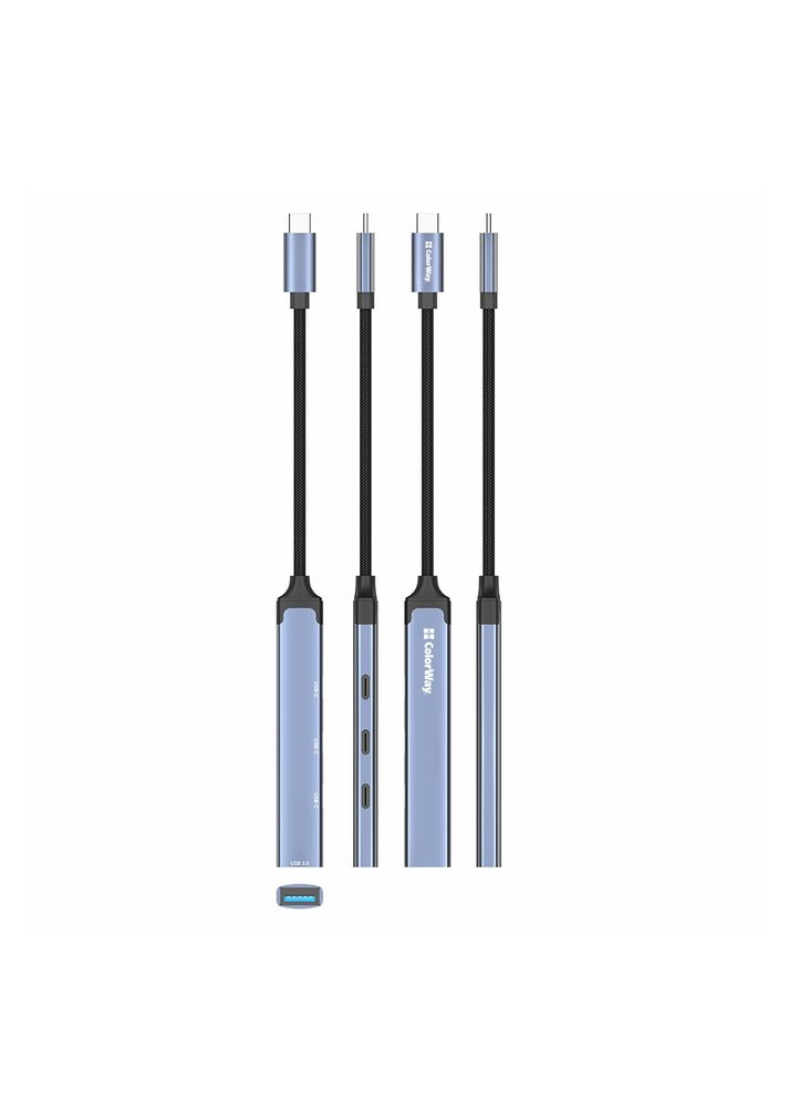 USB-хаб СolorWay USB Type-C 4-в-1 (CW-HUB07) Colorway (336957324)