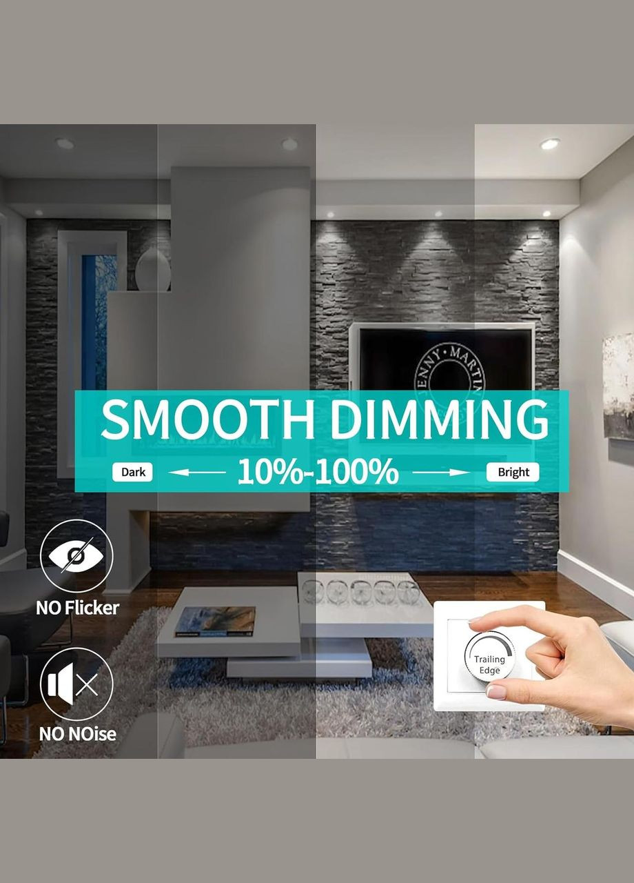 Набір стельових точкових світильників KYOTECH Dimmable Flat 5 Вт 230 В IP45 (6 шт) No Brand (302020105)