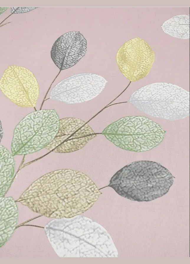 Фабрична бавовняна постільна білизна класу А Двоспальний Рожевий з сірим 175 х 210 (24585206-01) No Brand (348094887)