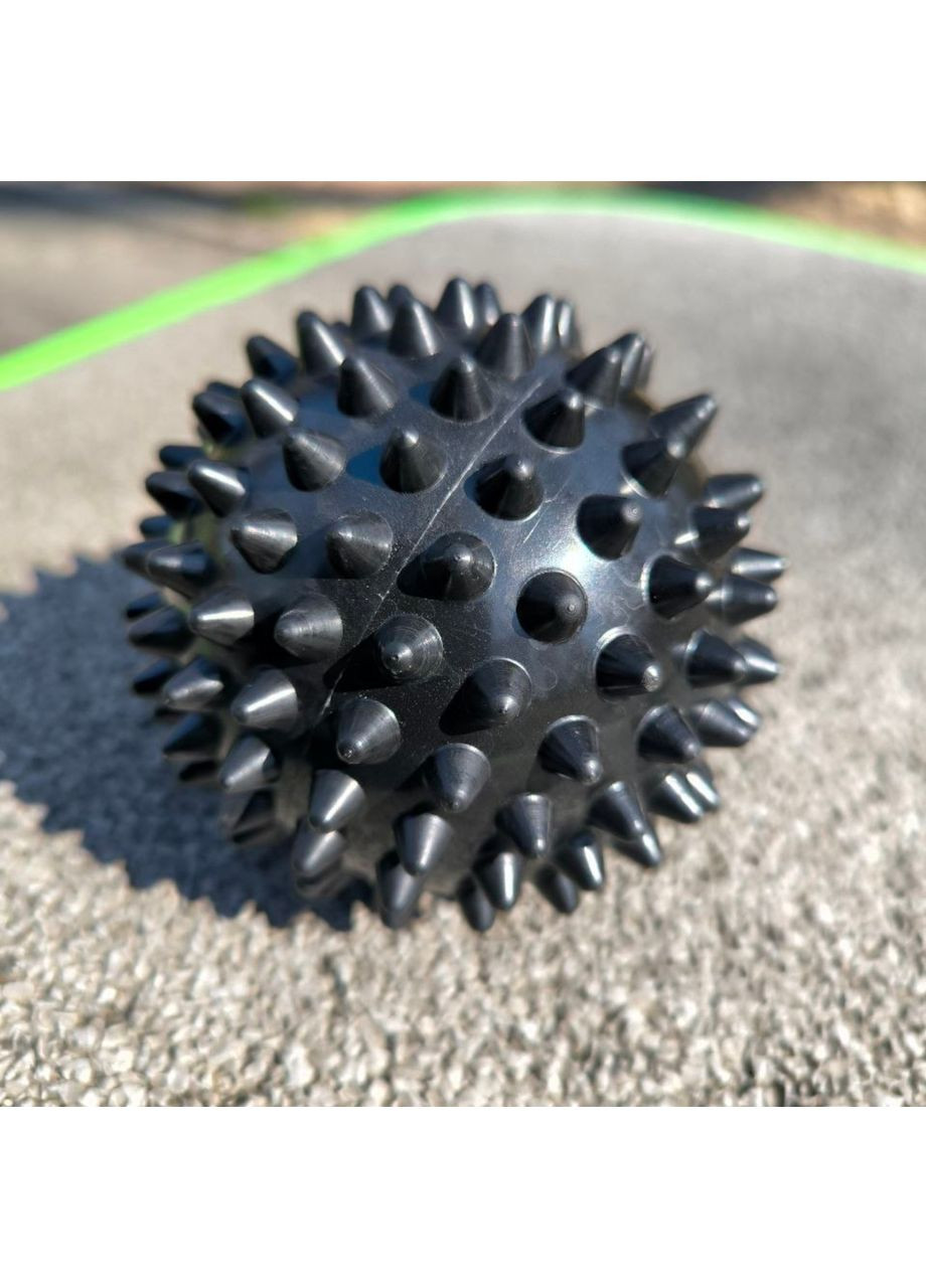 М'яч масажний d 9 см жорсткий ненадувний чорний A-V9 SNS (361033993)