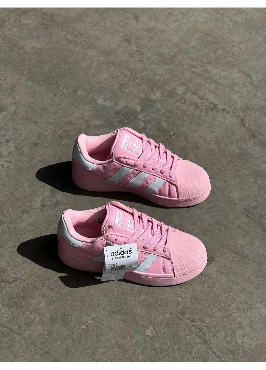 Розовые демисезонные кроссовки мужские adidas superstar platform pink адидас суперстар No Brand