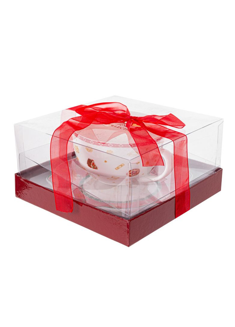 Чайный набор 2 предмета Рождественская Коллекция 250 мл 985-143 фарфор Lefard (346152322)