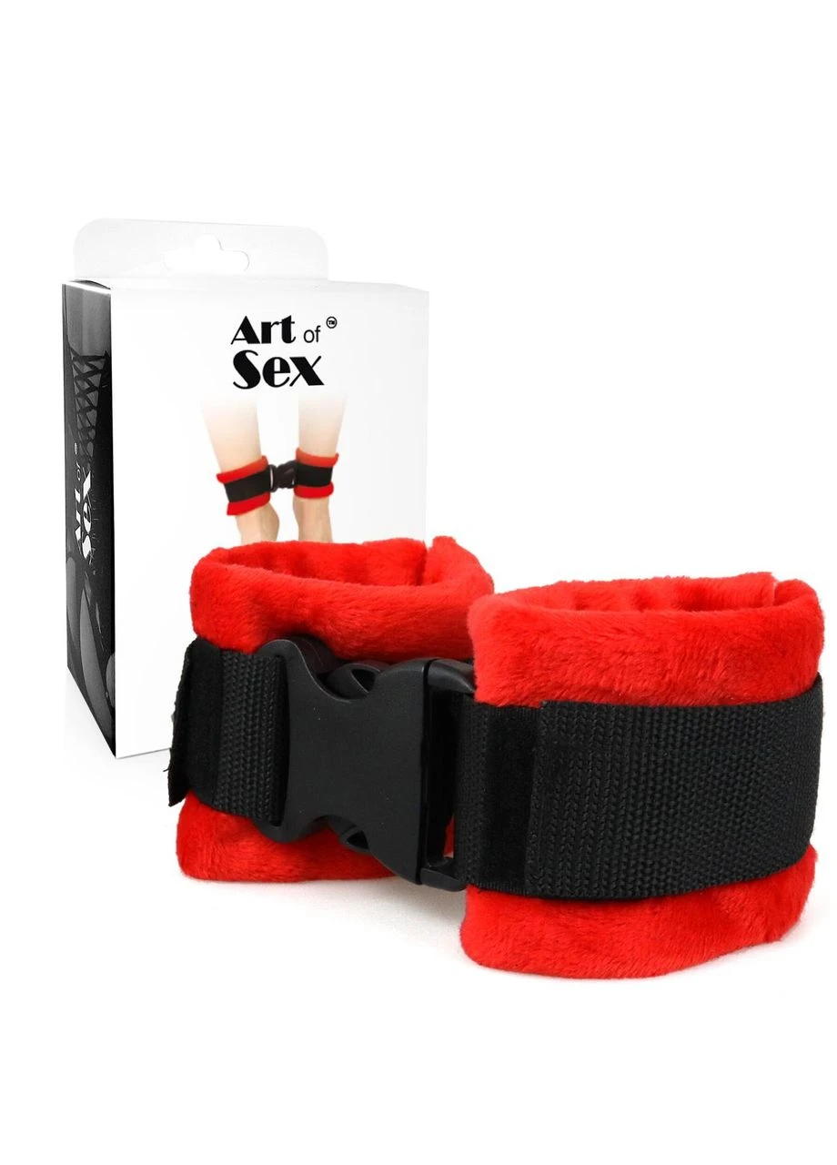 Поножи Ankle Cuffs - Soft Touch Червоні Art of Sex (383105598)