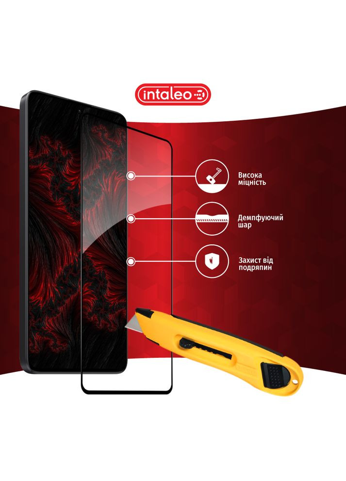 Защитное стекло Full Glue для Xiaomi Redmi Note 13 5G Black (1283126583902) Intaleo (323091079)