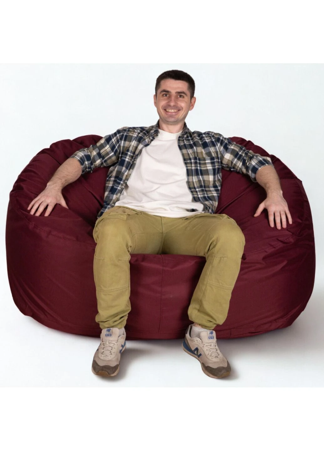 Диван безкаркасний Oxford M (145x80 см) Бежевий MrBean Диван M (403254099)
