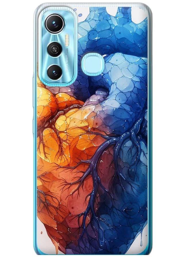 Силіконовий чохол 'Арт-серце' для Endorphone Infinix Hot 11 (285108824)