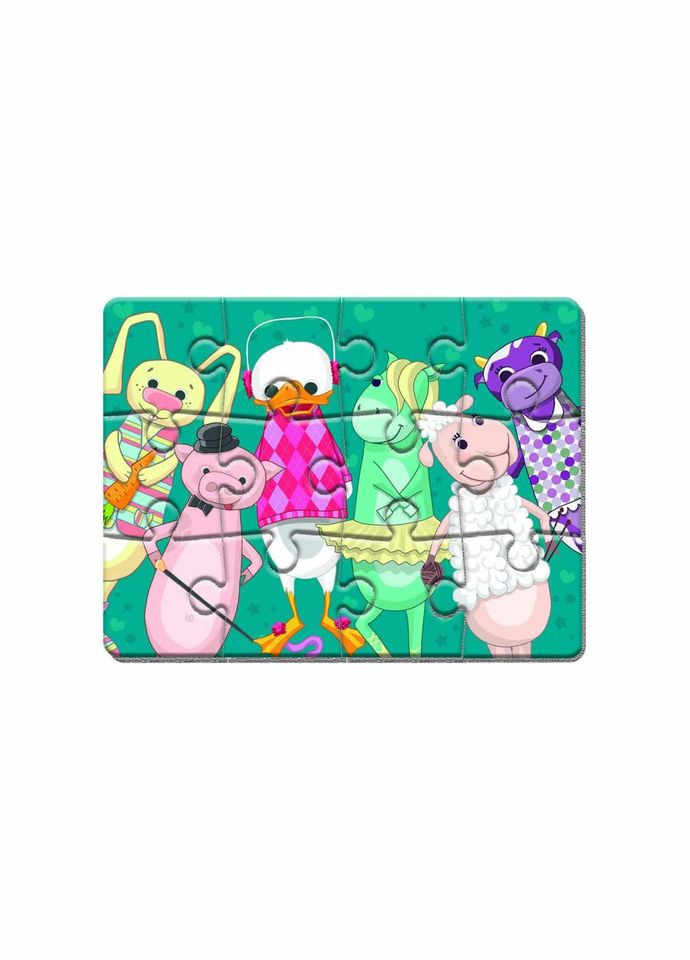 Магнітні пазли Малюк зможе "Звірятка" Vladi toys VT3301-01 А5 No Brand (330603527)