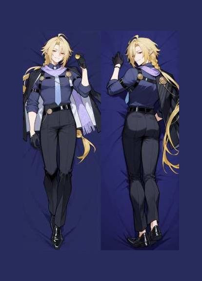 Дакимакура 150х50 см Влад Хуго ZZZ Zenless Zone Zero Hugo Vlad Подушка с наволочкой двухсторонняя Viva (346056534)