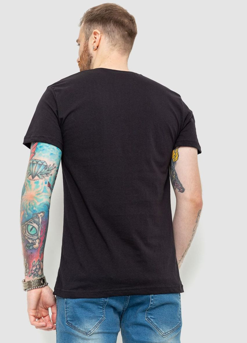 Комбинированная мужская футболка с тризубом, цвет светло-серый, Ager
