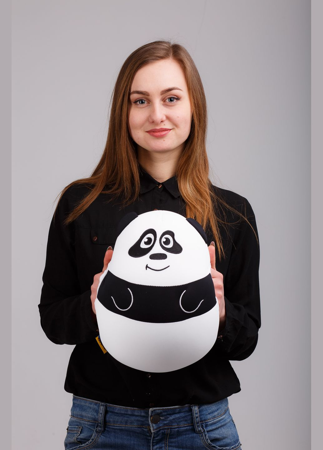 М'яка іграшка антистрес подушка інтер'єрна Муфта Ручна Панда 30*25*10 см ( А 211 ) наповнювач кульки пінополістиролу Expetro (338435465)