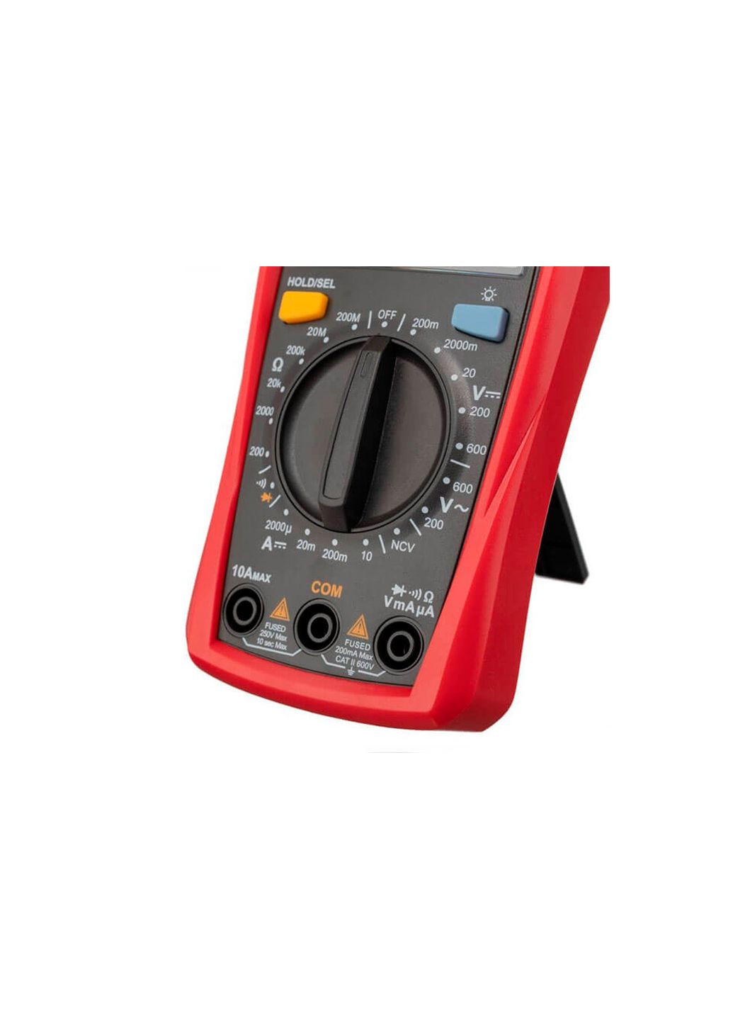 Цифровий мультиметр для вимірювання напруги, струму та опору з РК-дисплеєм і підсвіткою Intertool (335400436)