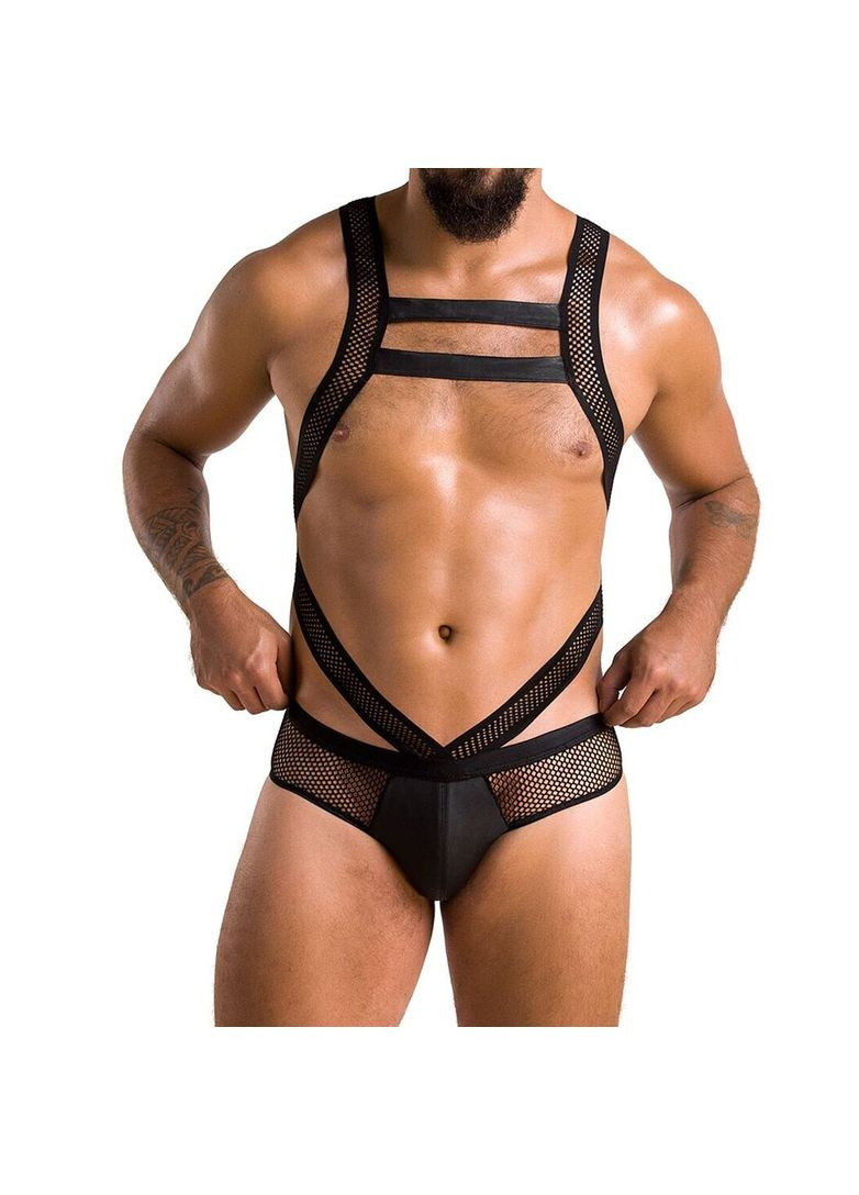 Мужское эротическое сетчатое боди 045 Victor Black - CherryLove Passion (296623636)