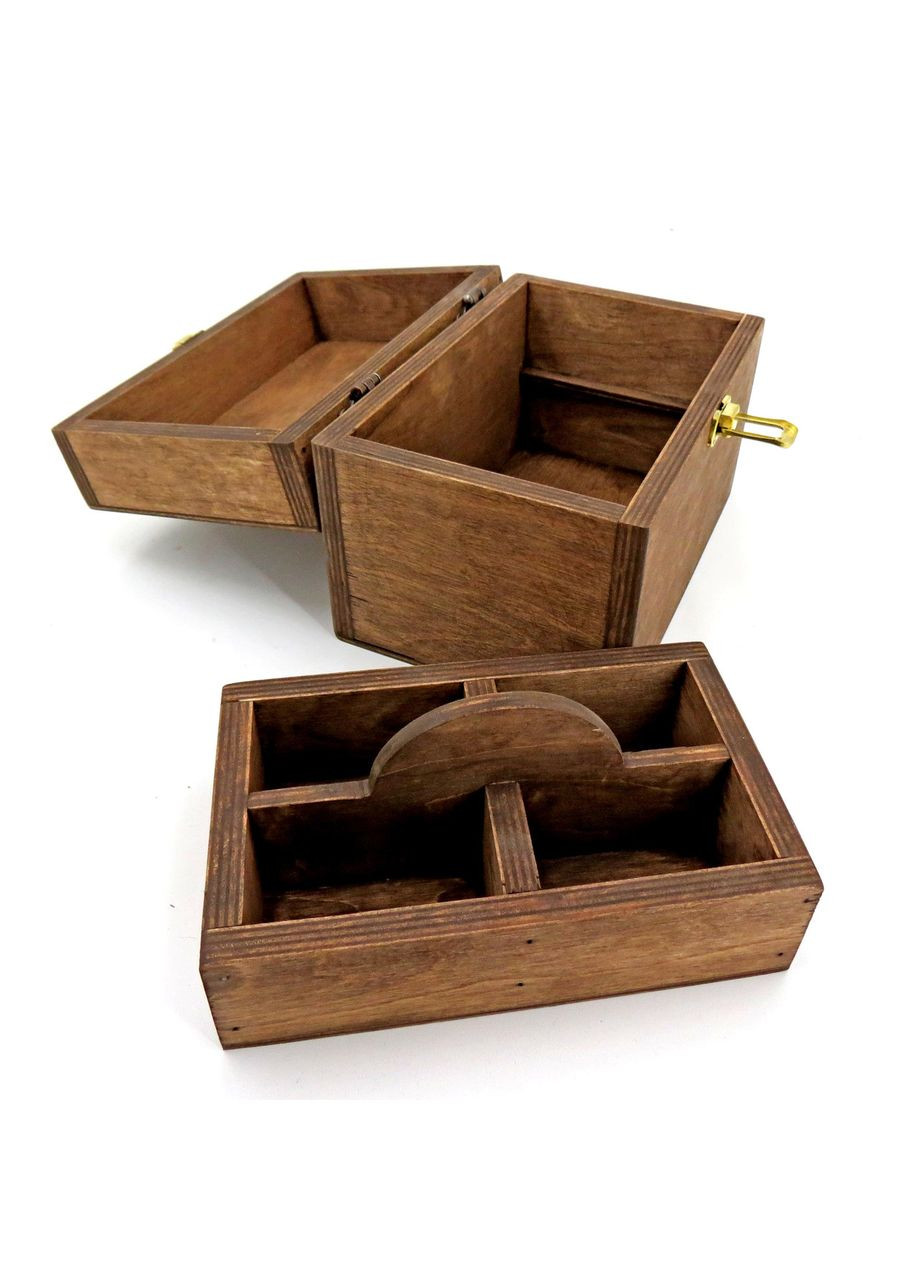 Органайзер для медикаментов из дерева Крепелин мускат (АПТ-001307) No Brand (328910416)