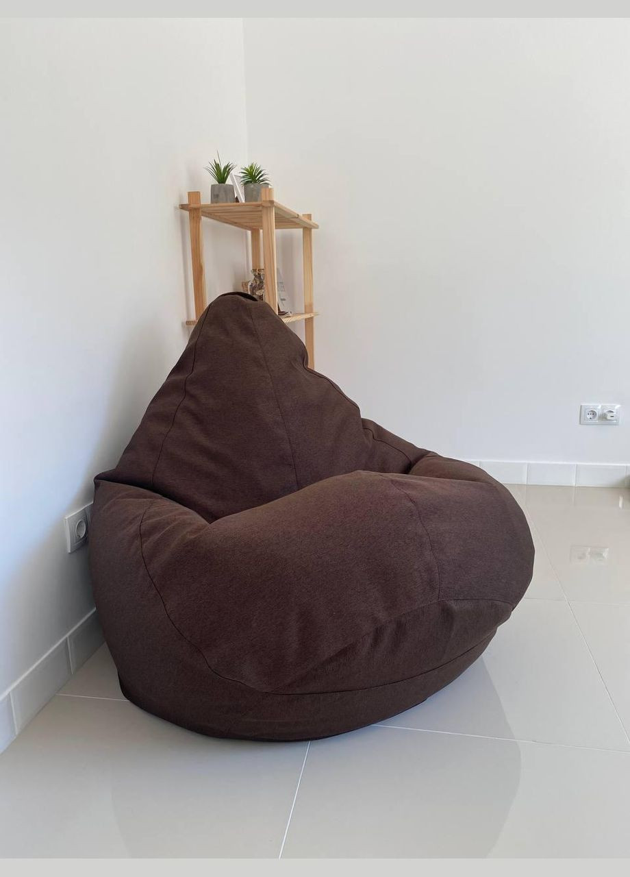 Крісло - мішок груша, XXL - 140х100 Queens Chocolate SkyPuff (339871746)