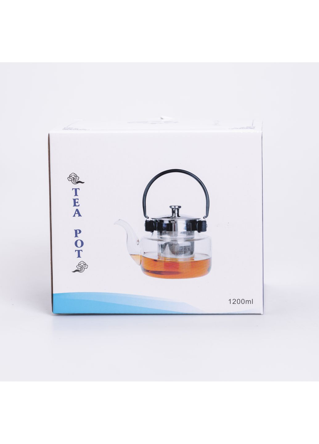 Заварочный чайник из жаростойкого стекла 1.1 л со съемным фильтром. Yiwu (361113468)