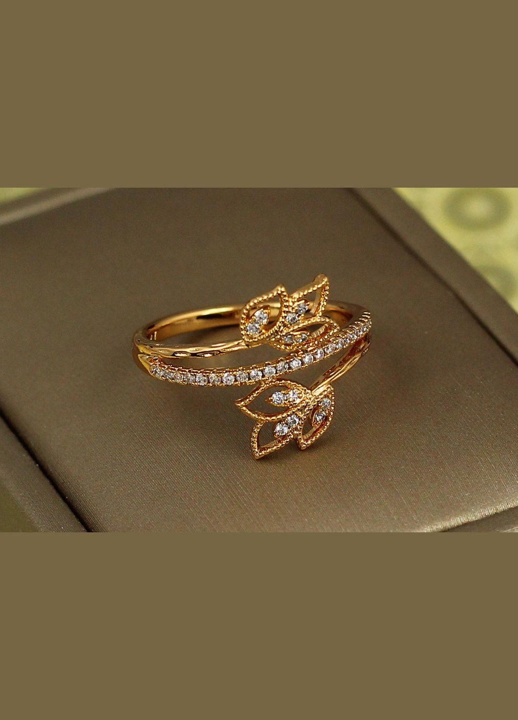Кільце молоде листя р 16 золотисте Xuping Jewelry (316606888)
