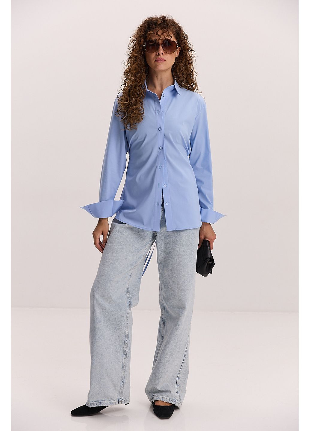 Жіноча сорочка із зав`язками на талії Arjen (353036813)