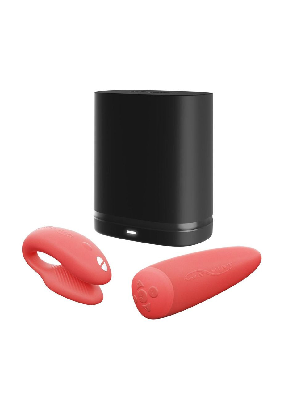 Смарт-вибратор для пар We-Vibe Chorus Crave Coral, сенсорное управление вибрациями сжатием пульта No Brand (366879912)