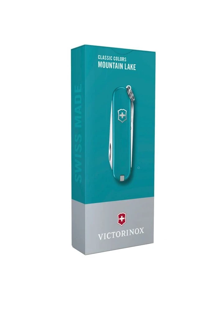Ніж складаний, мультитул Classic SD Colors (58мм, 7 функцій), бірюзовий 0.6223.23G, кишеньковий, на подарунок Victorinox (395602966)
