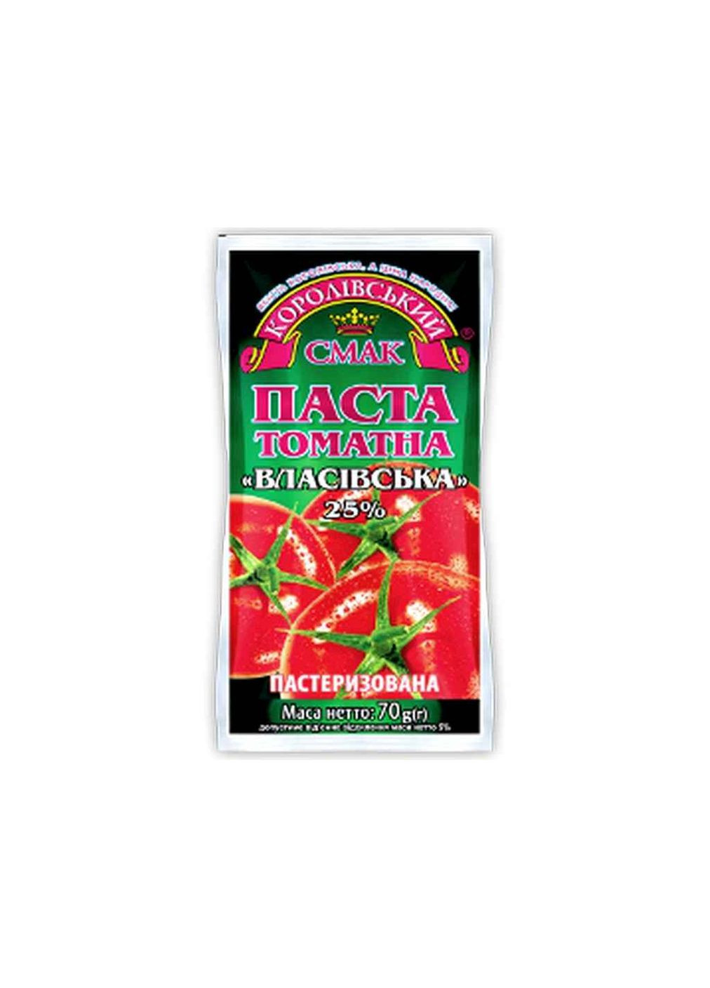 Томатная паста консервированная 70г 25% Власовская соше Королівський смак (364282721)