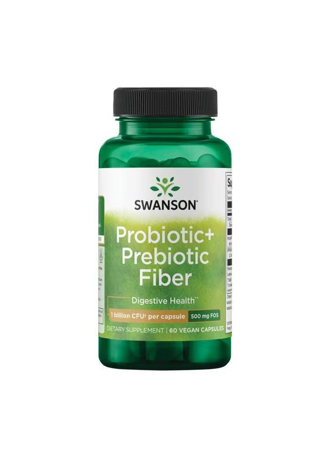 Пробіотик і пребіотична клітковина, 60 веганських капсул Swanson (352197497)