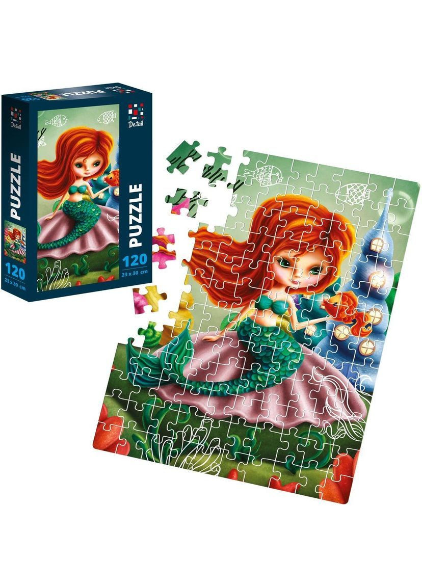 Пазлы Русалочка, 120 элементов () De.tail DT100-09 (366524778)