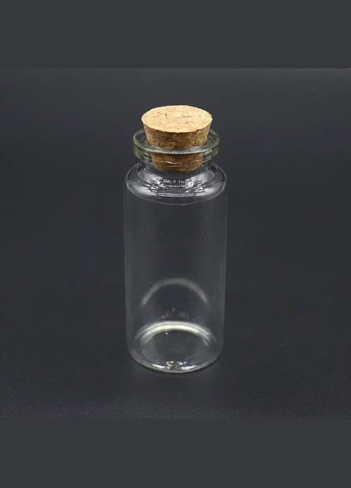 Пляшечка скляна маленька з корком, 70х30 мм, 30 мл No Brand (341730623)