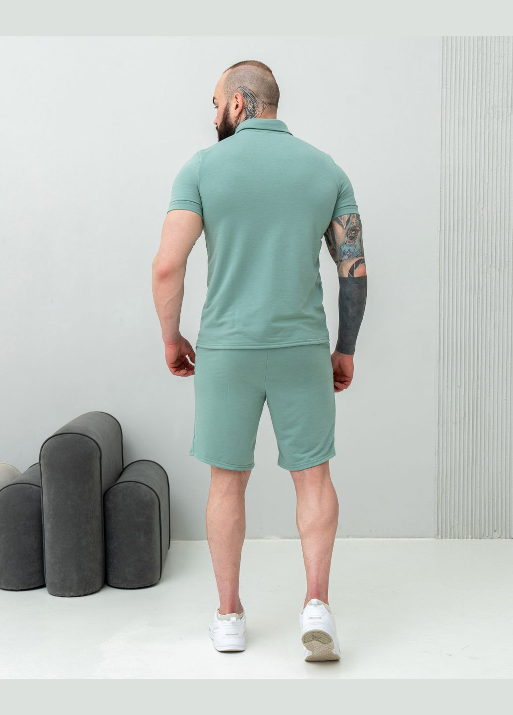 Комплект мужской летний (шорты+поло) No Brand комплект (295563377)