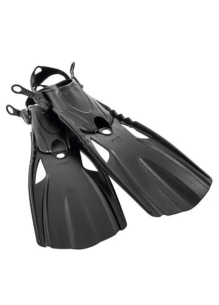 Ласти для плавання 55635, розмір L, 41-45 (EU), під стопу ≈ 26-29 см, чорні Intex (302254497)