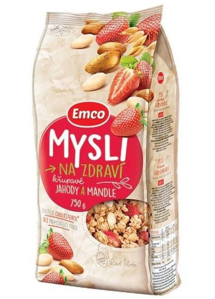Мюсли Клубника Миндаль 750 г Emco,