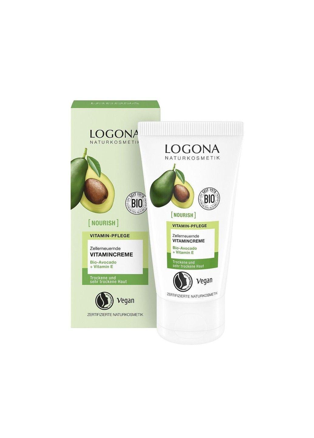 Logona БИО-Крем витаминный Питательный Интенсивная терапия Авокадо 50 мл — Крем, (370162385)