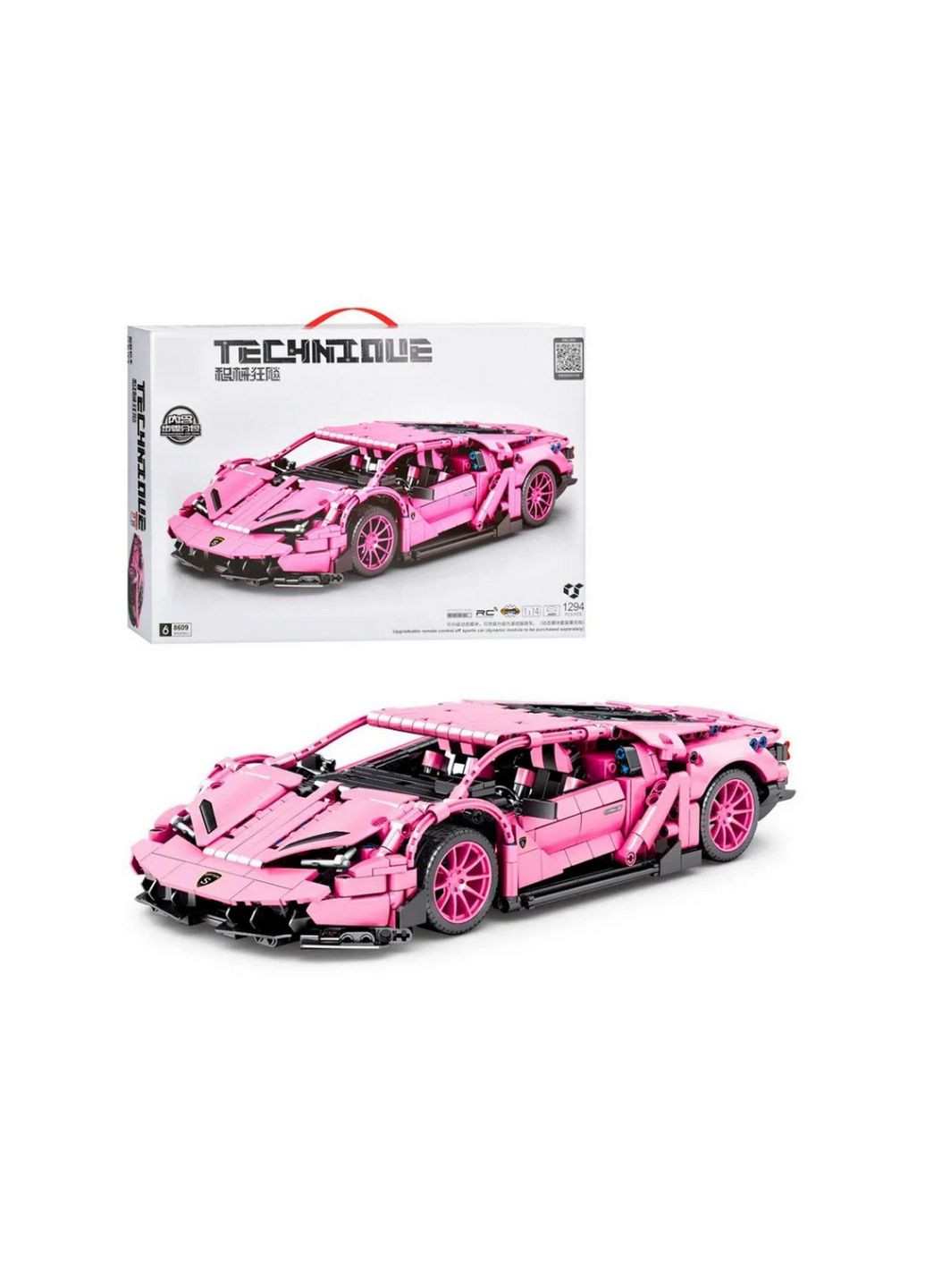 Детский конструктор "Гоночная машина" 1294 детали 8х62х42 см Bambi (289460492)