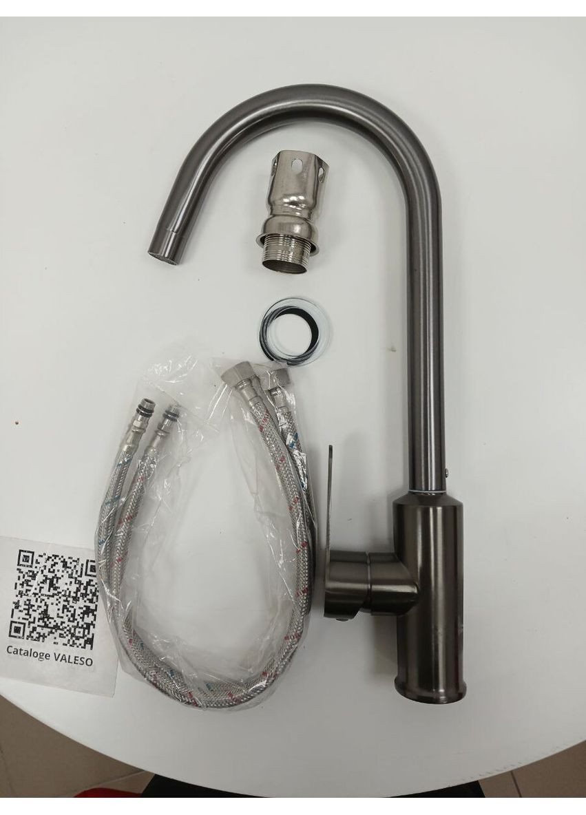 Кухонний змішувач TH36 PVD чорний Valeso (336934313)