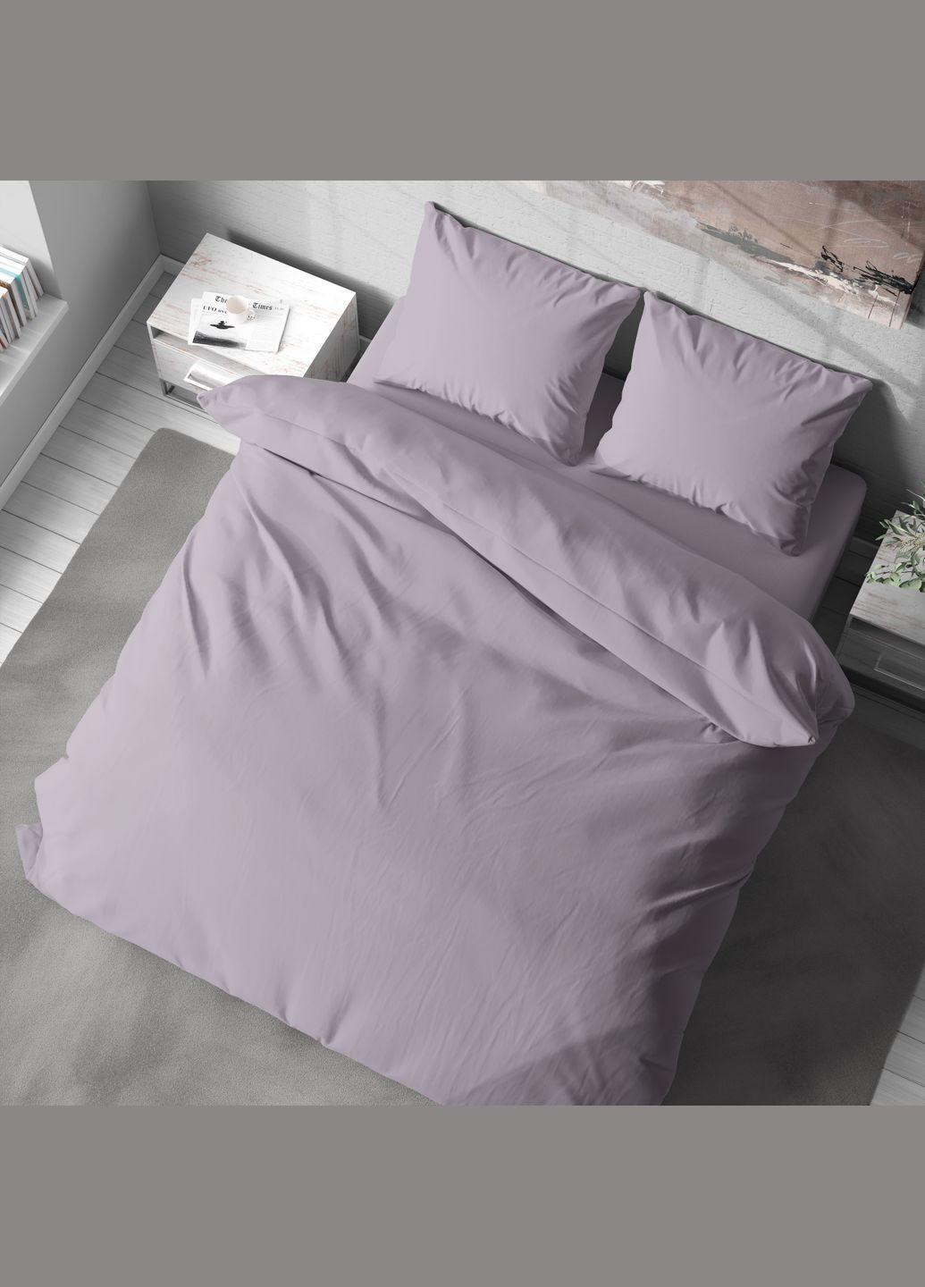 Комплект постельного белья Евро микрофибра P-0183/1 Lelit (325403681)