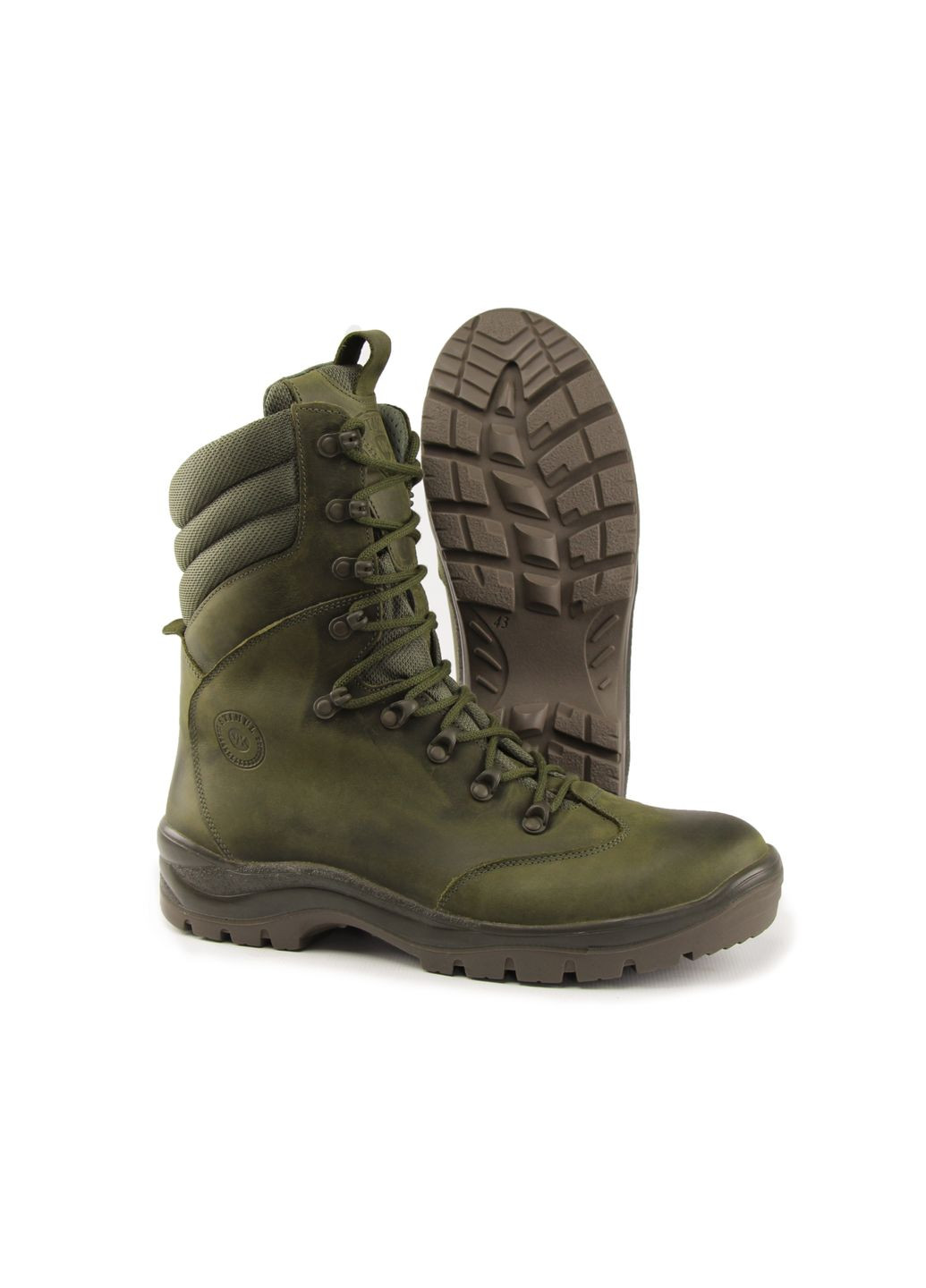 Берці Демісезонні Тактичні Чоловічі. 35-47р Олива. З Натуральної шкіри! STDM-1002 No Brand (301148427)