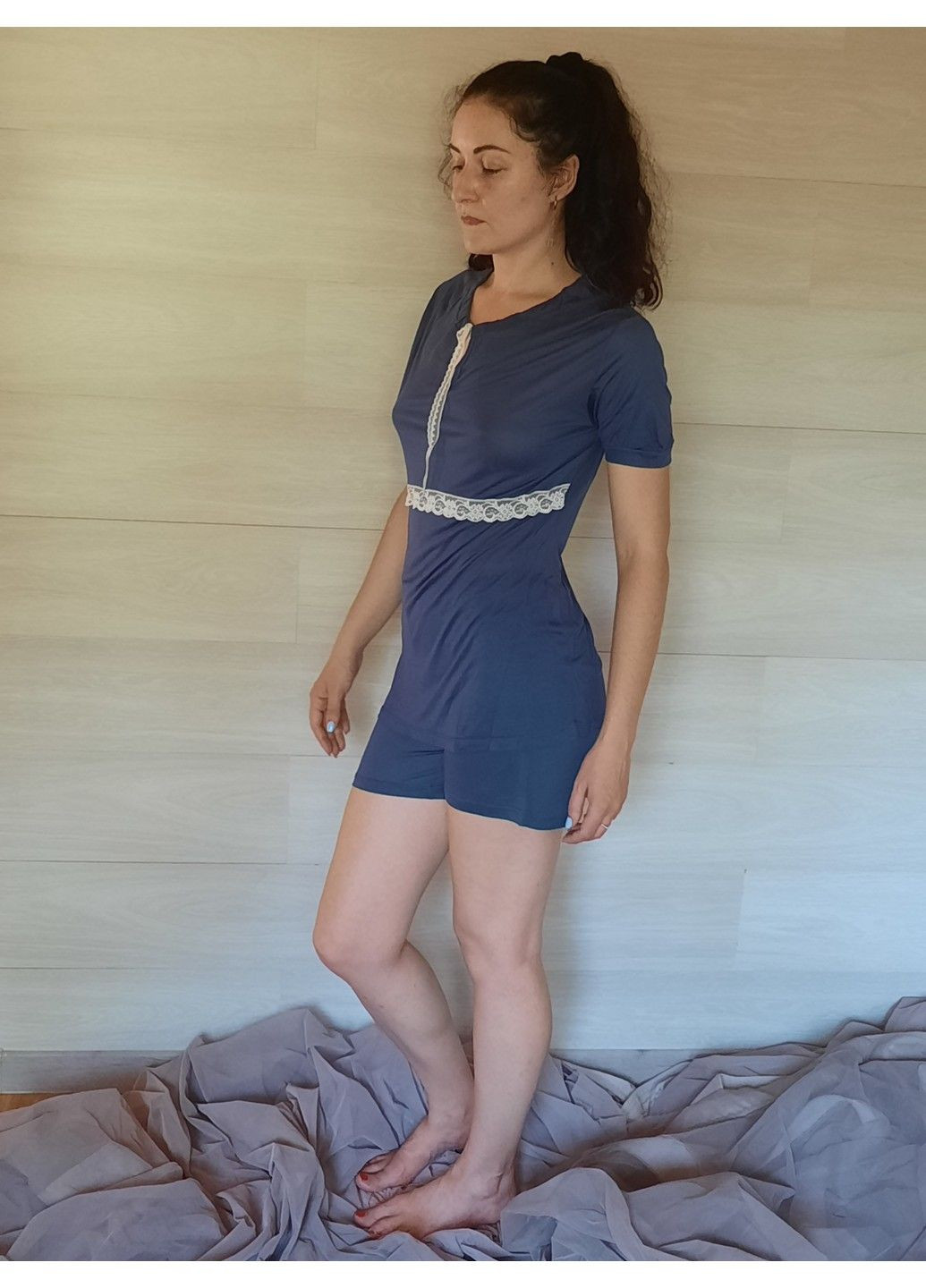 Синя 7243 піжама жіноча Vilfram