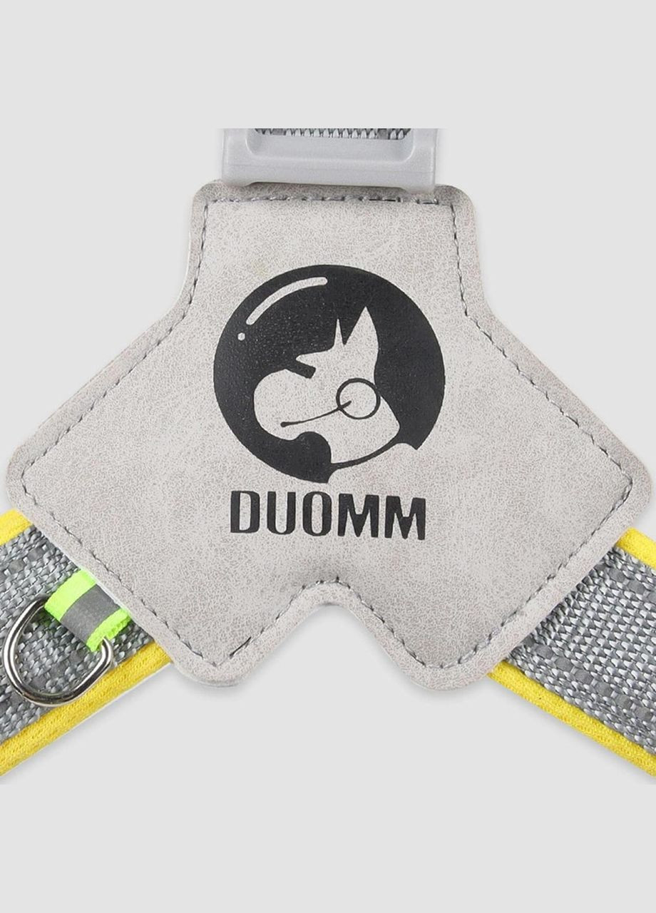 Шлея для собак, регулируемая нейлоновая шлея, Желтый S (34-46 см) Duomm (299915283)