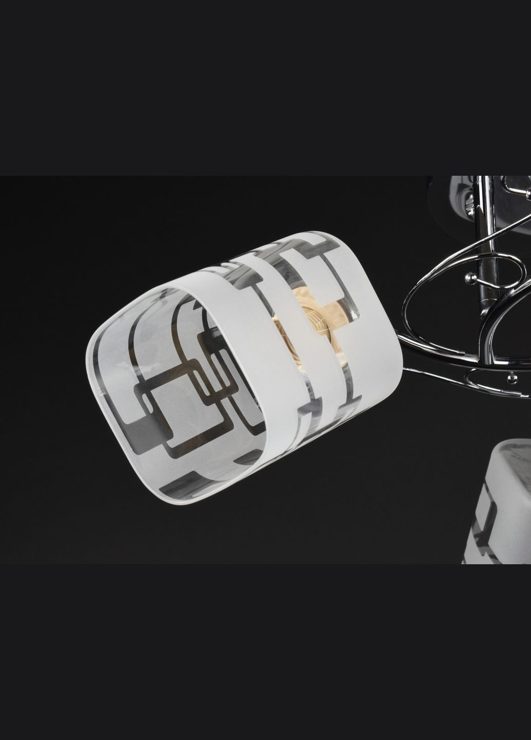 Люстра стельова на 3 лампочки 28105 Хром 25х50х50 см. Sunnysky (364754693)