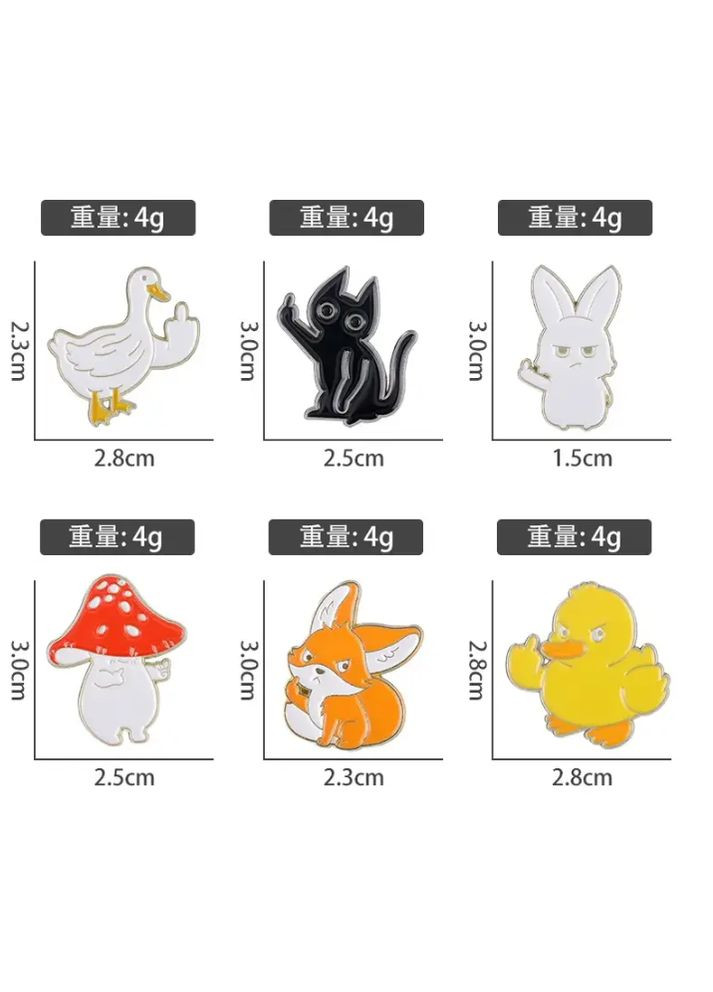 Брошь Лиса, значек, пин. No Brand (292732499)