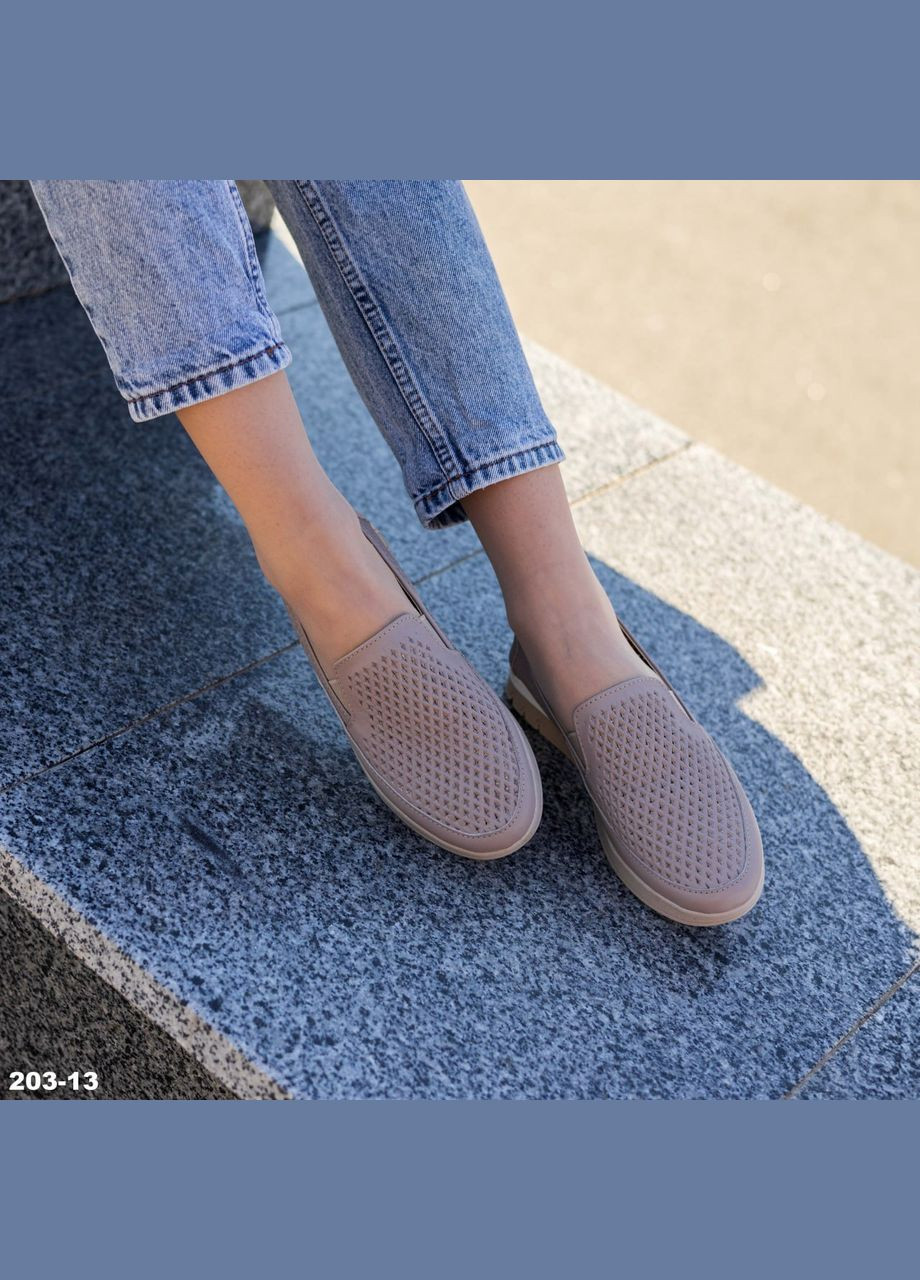 Бежевые мокасины Vakko