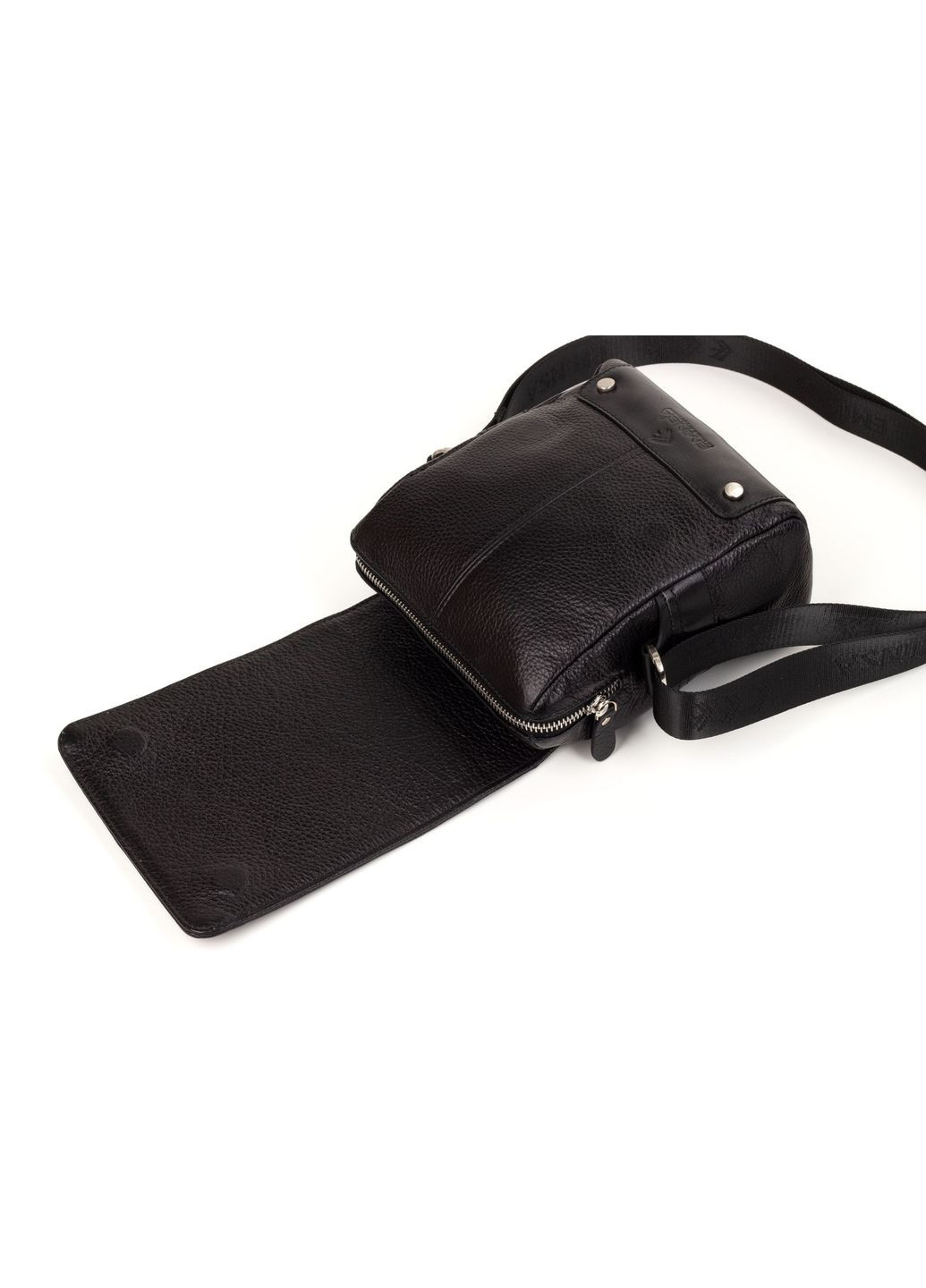 Чоловіча сумка шкіряна 6070-18-1 чорна Eminsa (261481688)