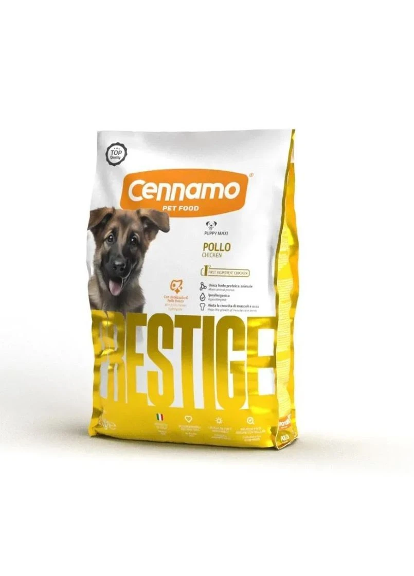 Сухий корм для цуценят великих порід Prestige Puppy Maxi Pollo з куркою, 2 кг Cennamo (402619997)