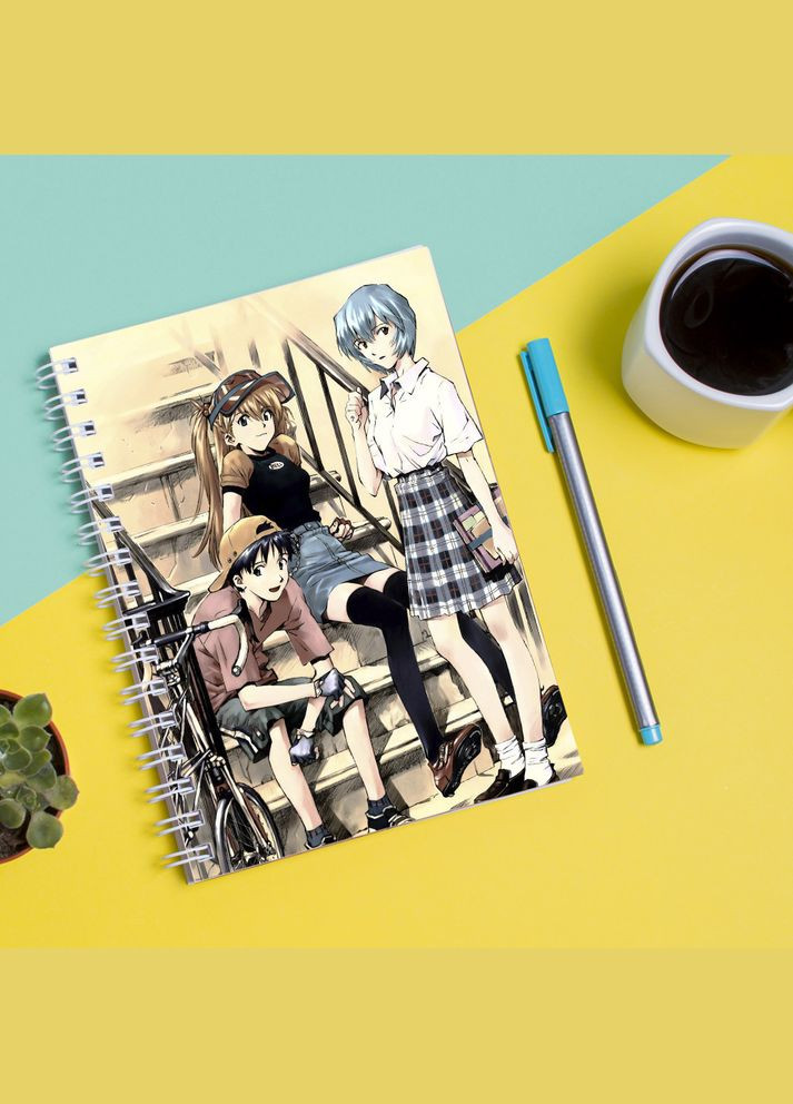 Скетчбук Sketchbook (блокнот) для рисования с принтом Neon Genesis Evangelion Евангелион нового поколения 4 Кавун блокнот для малювання (316133202)