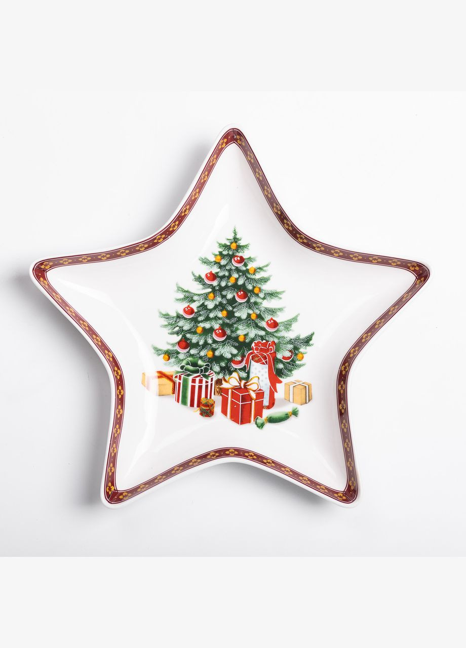 Блюдо сервировочное в форме звезды 25×21 см новогоднее Yiwu (315636950)