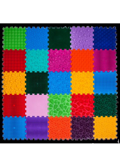 Коврик массажный "Мега Микс" 25 элементов 27x28 см Ortek (372128892)