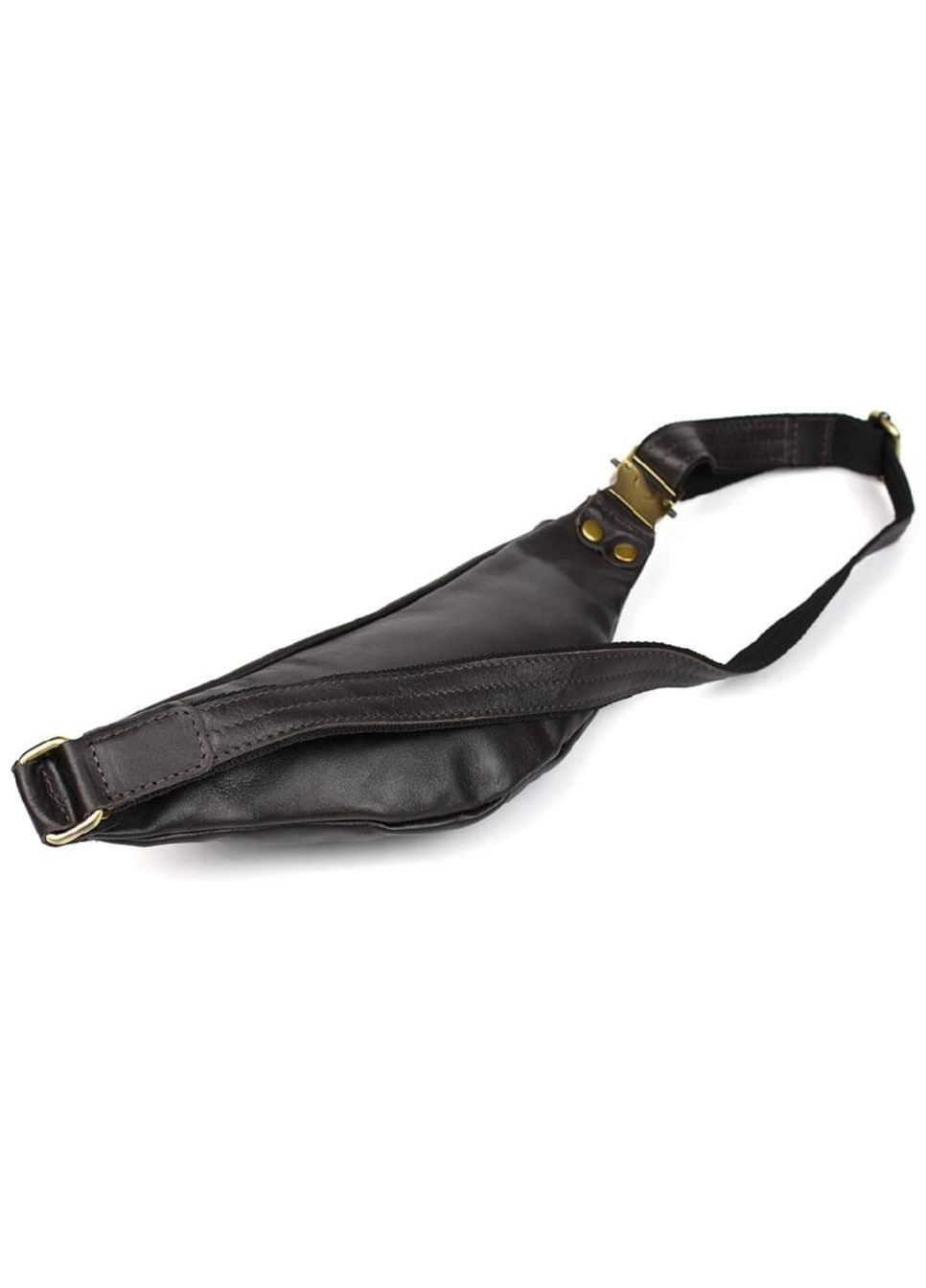 Спортивная сумка на пояс через плечо женская из натуральной кожи Коричневый 35128 TARWA (335008032)