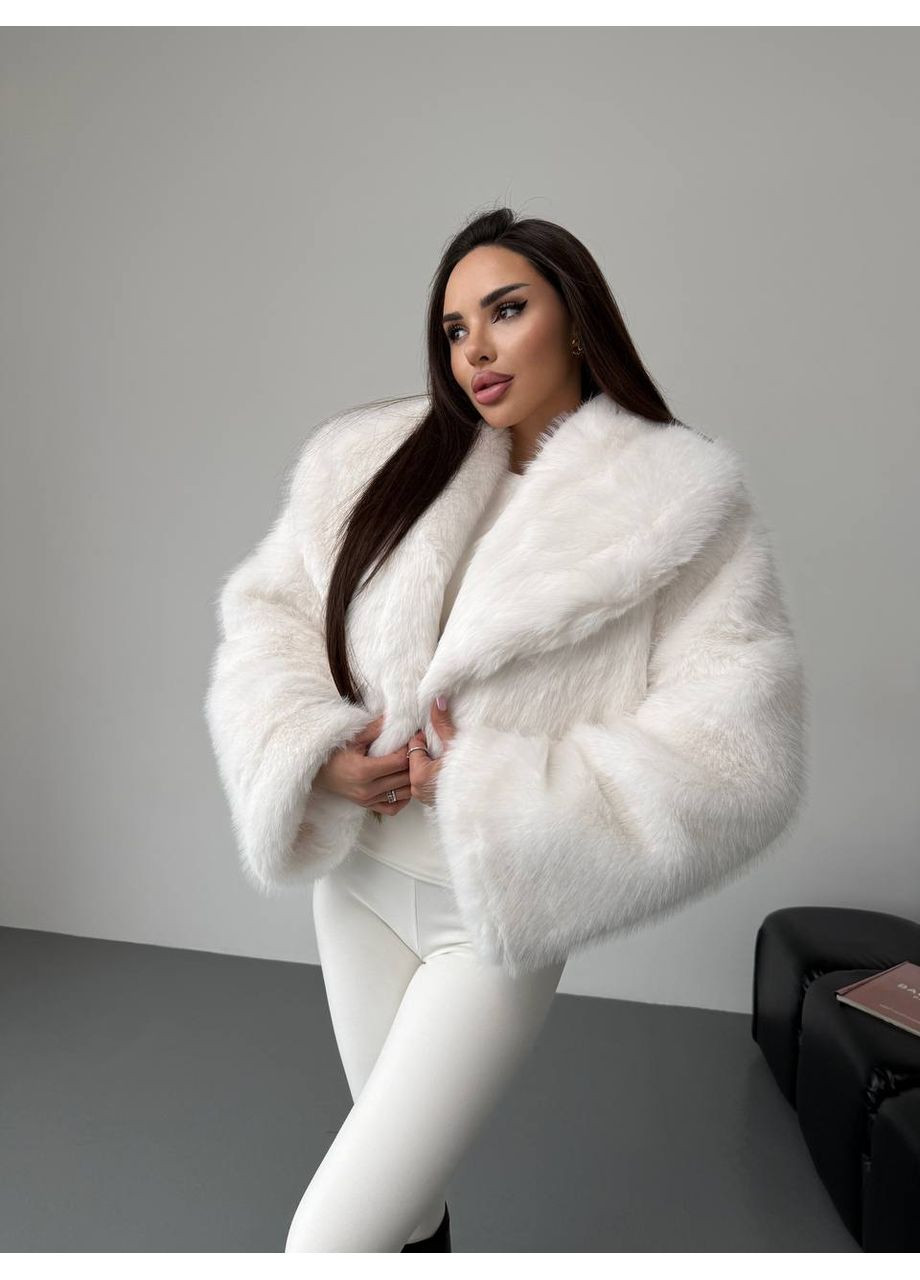 Укороченная шуба из меха из шерсти и ангоры ❄️❄️❄️ Україна (369563134)