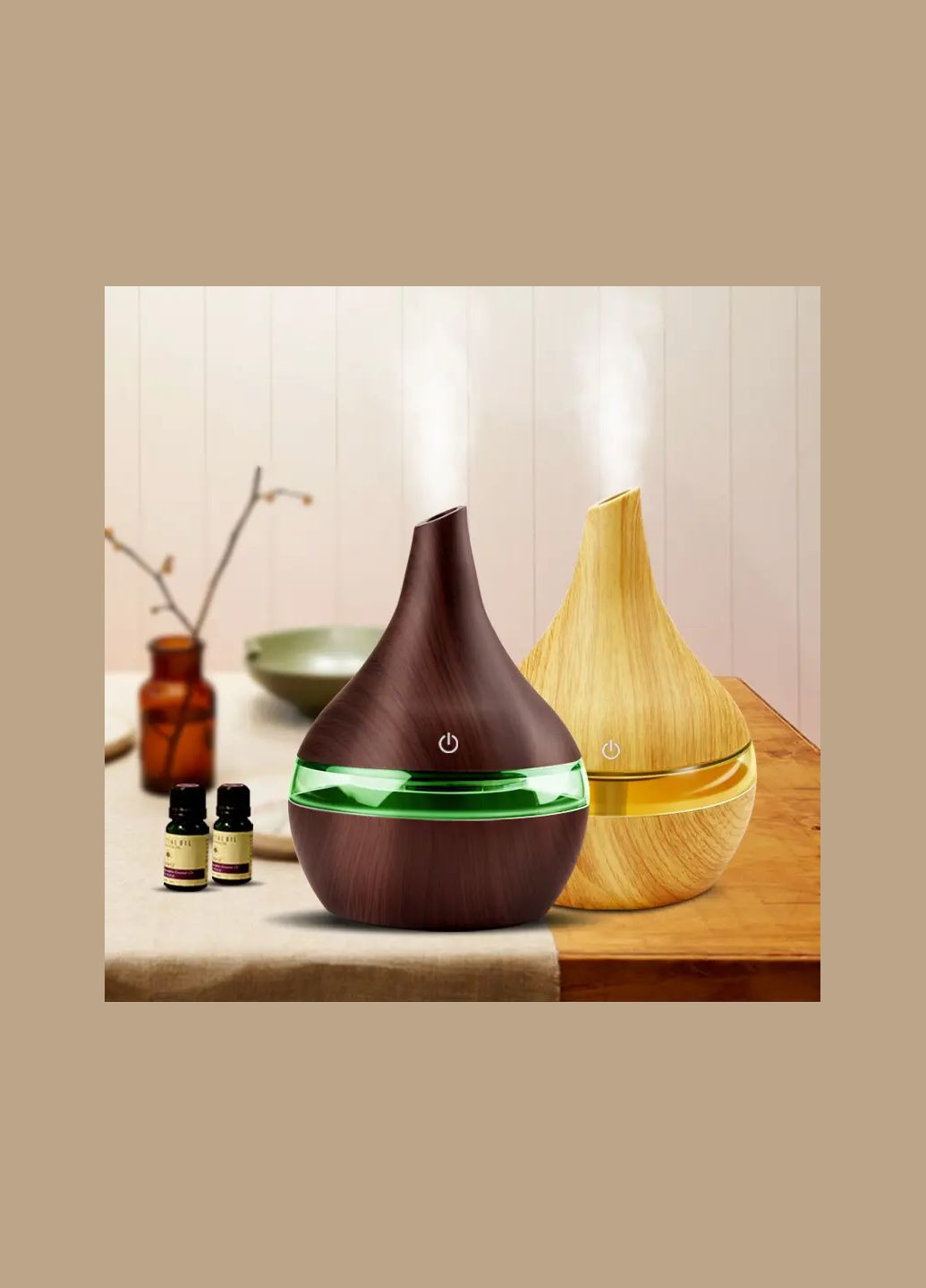 Аромадиффузор увлажнитель воздуха с подсветкой 7 LED Lemanso (370977144)