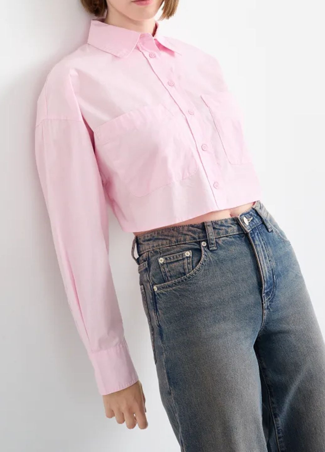 Розовая летняя блузка C&A